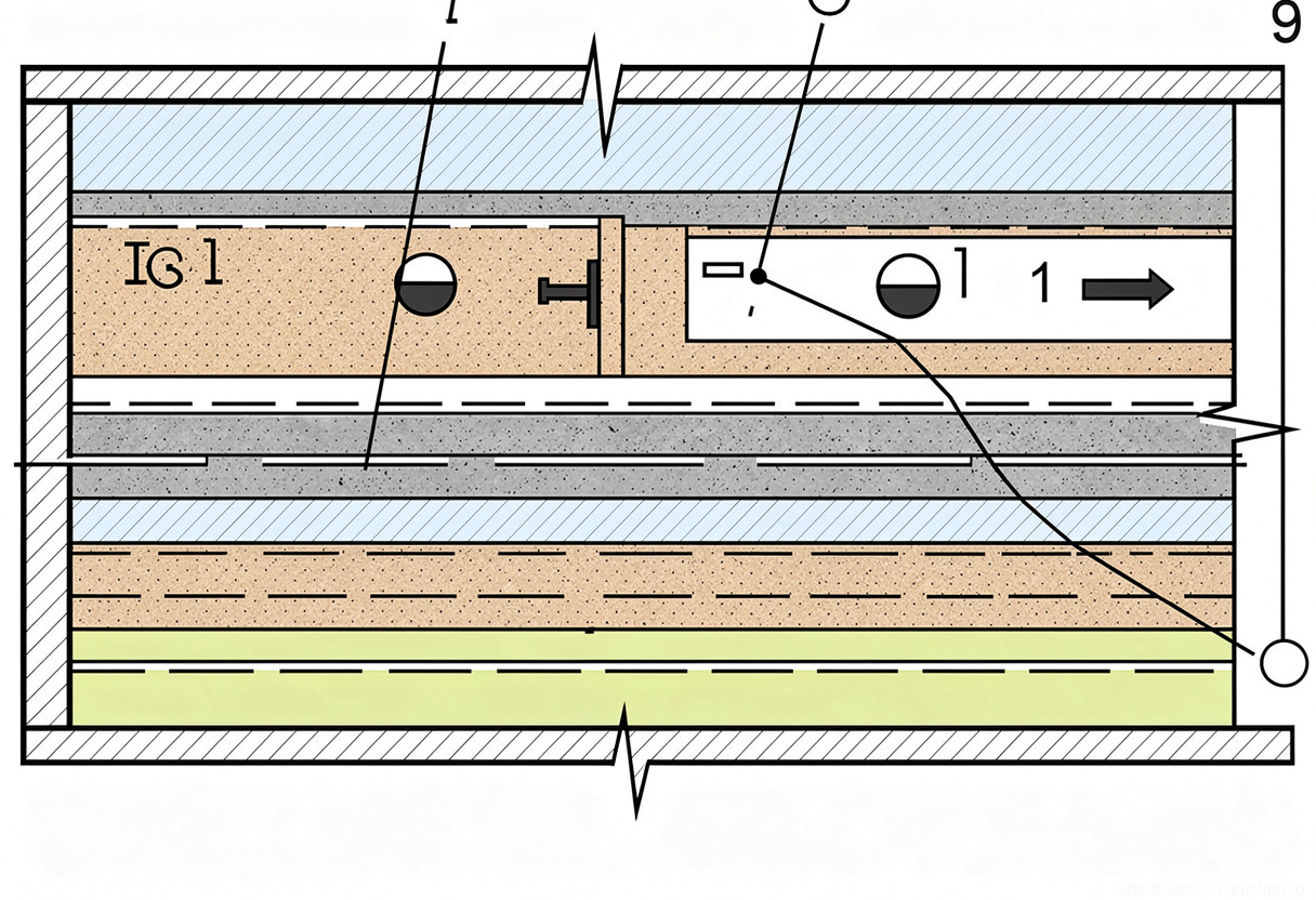 Рис. 8 — Схема наклеивания наплавляемого рулонного материала