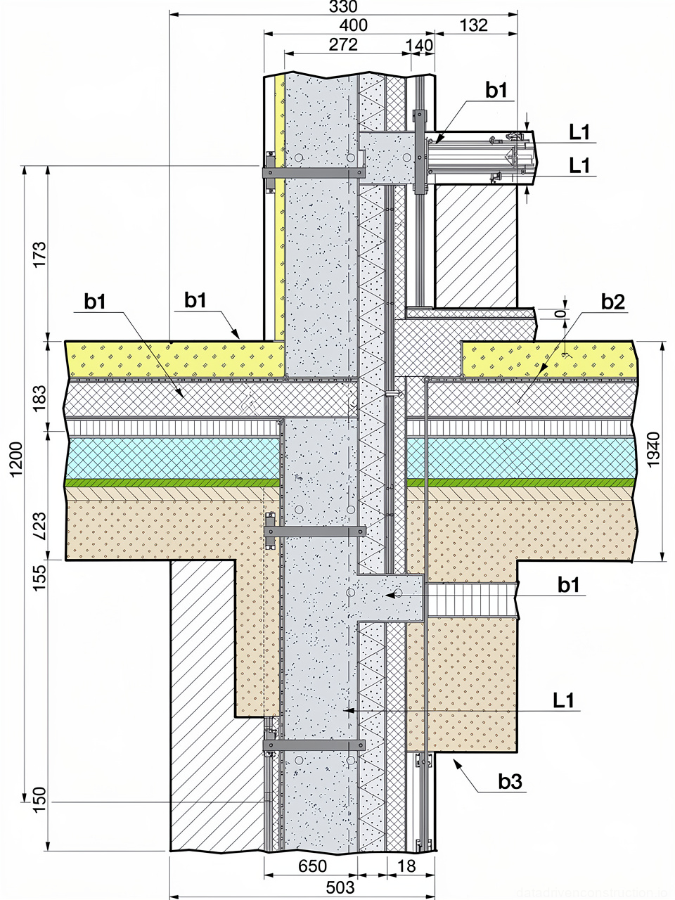 Рис. 14 — Последовательность устройства примыкания рулонной кровли к стене со штрабой
