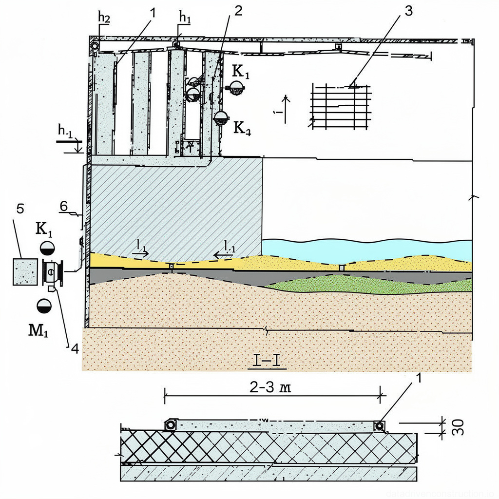 Рис. 7 — Схема устройства цементно-песчаной стяжки