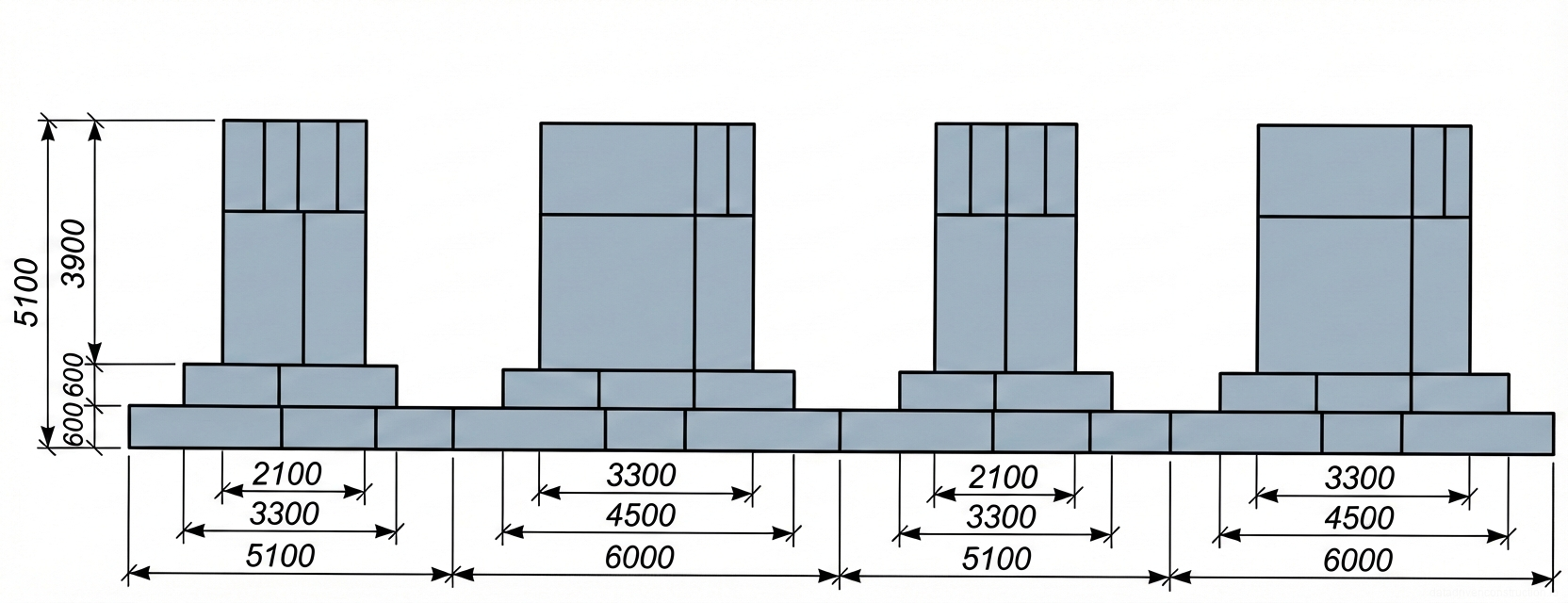 Рис. 7 — Схема организации работ при монтаже разборно-переставной опалубки